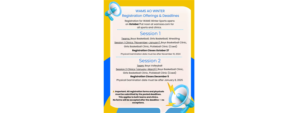 WAMSAO Winter Information